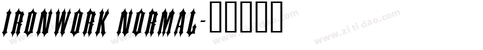 Ironwork Normal字体转换